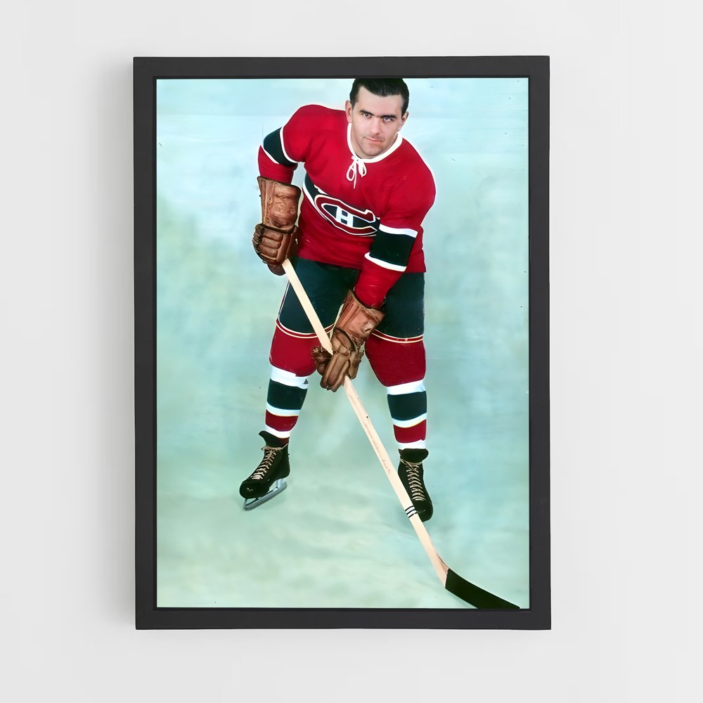 Poster Maurice le Rocket – affiche Hockey sur glace (vue 2)